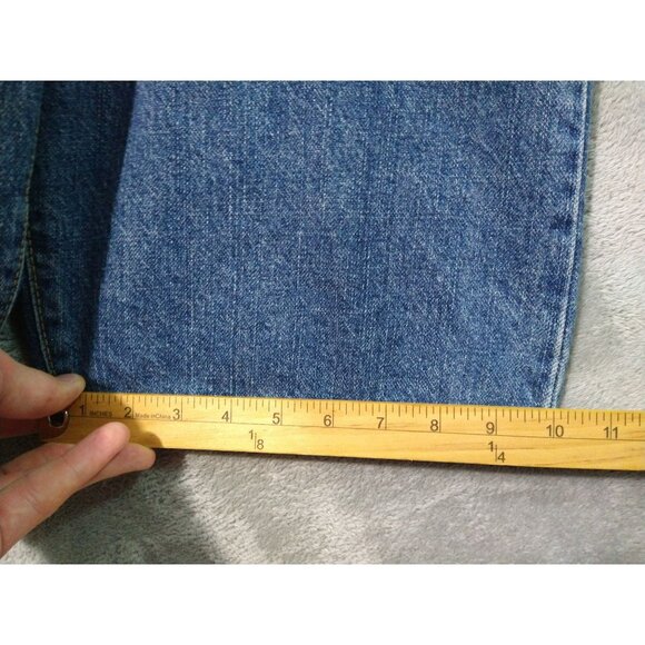 Levis 505 Shorts Mens 38 Blue Denim Straight Fit Dadcore Workwear Red Tab - Picture 6 of 10